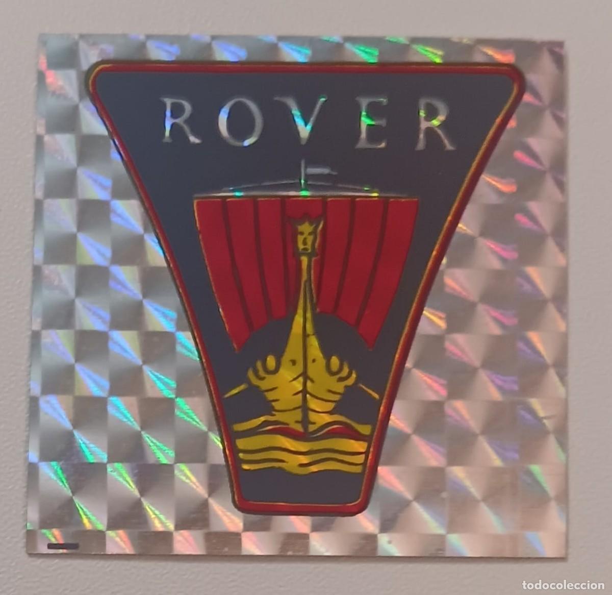 Pegatinas de colecci&oacute;n: ANTIGUA PEGATINA ADHESIVO METALIZADA ESCUDO LOGO COCHE ROVER A&Ntilde;OS 80
