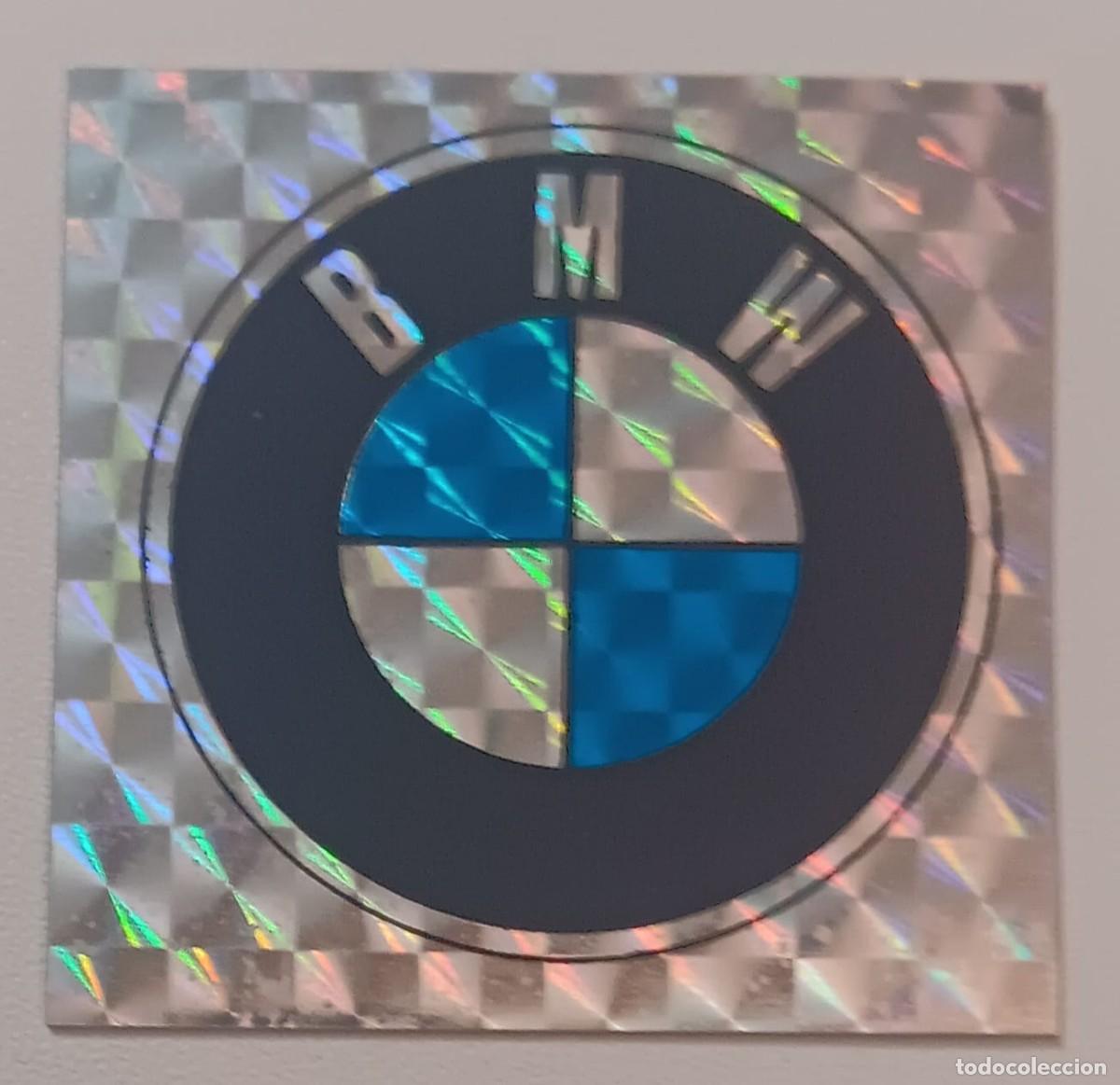 Pegatinas de colecci&oacute;n: ANTIGUA PEGATINA ADHESIVO METALIZADA ESCUDO LOGO COCHE BMW A&Ntilde;OS 80