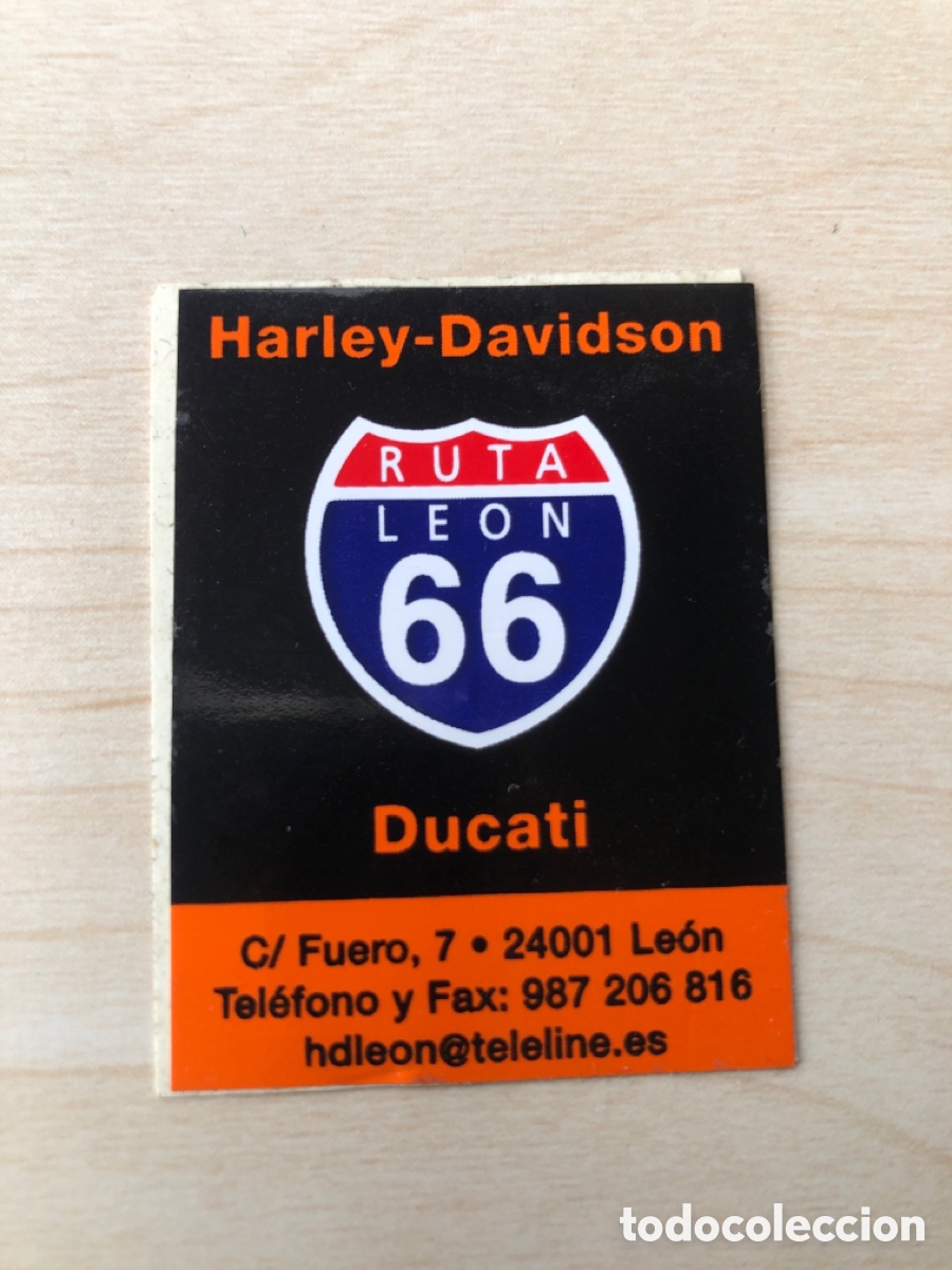 Pegatinas de colecci&oacute;n: Pegatina. Motos. Ruta Leon 66. Harley Davidson. Ducati. ASM
