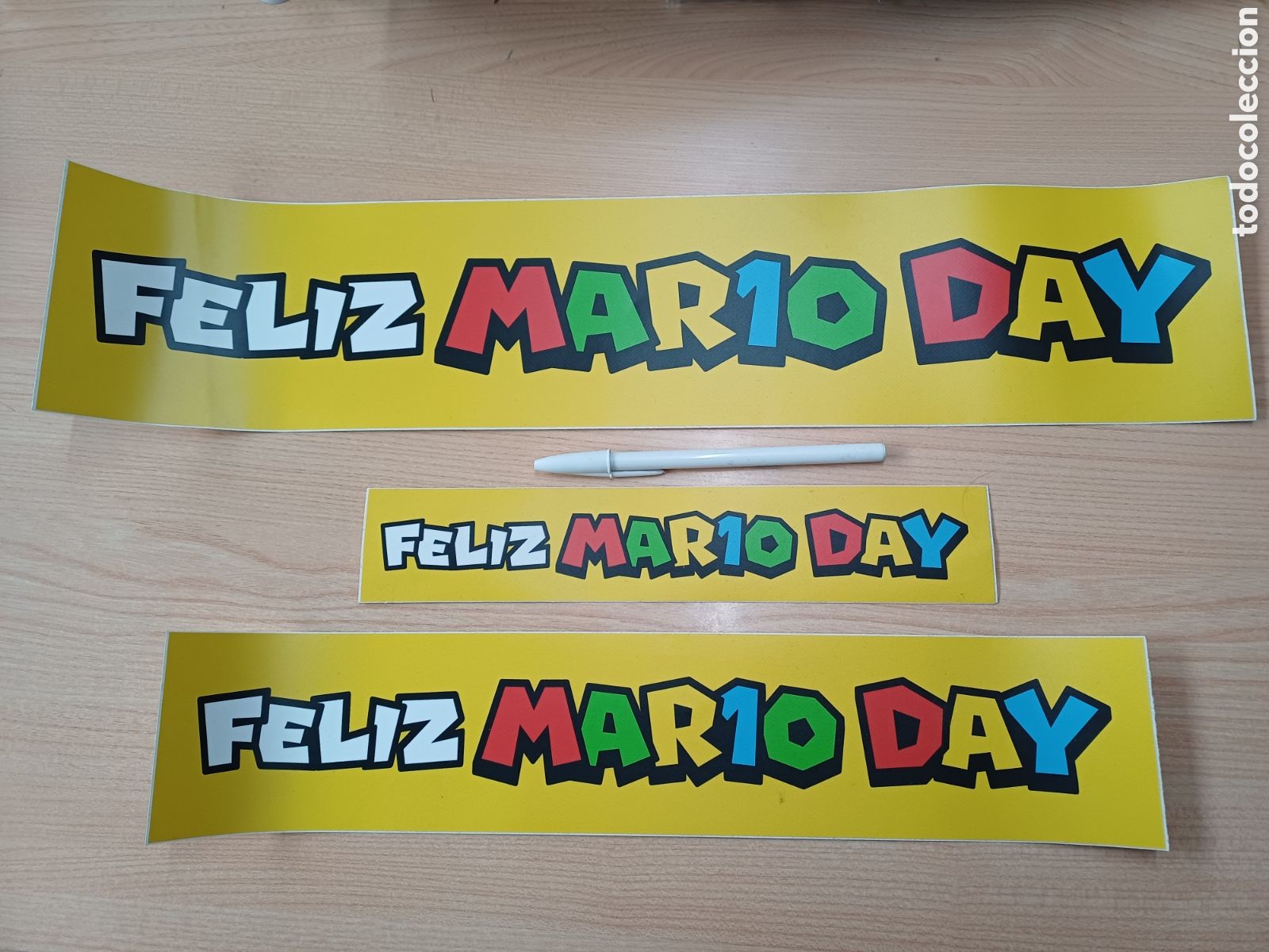 Pegatinas de colecci&oacute;n: 3 PEGATINAS FELIZ MARIO DAY NINTENDO MARIO KART SUPER MARIO BROS