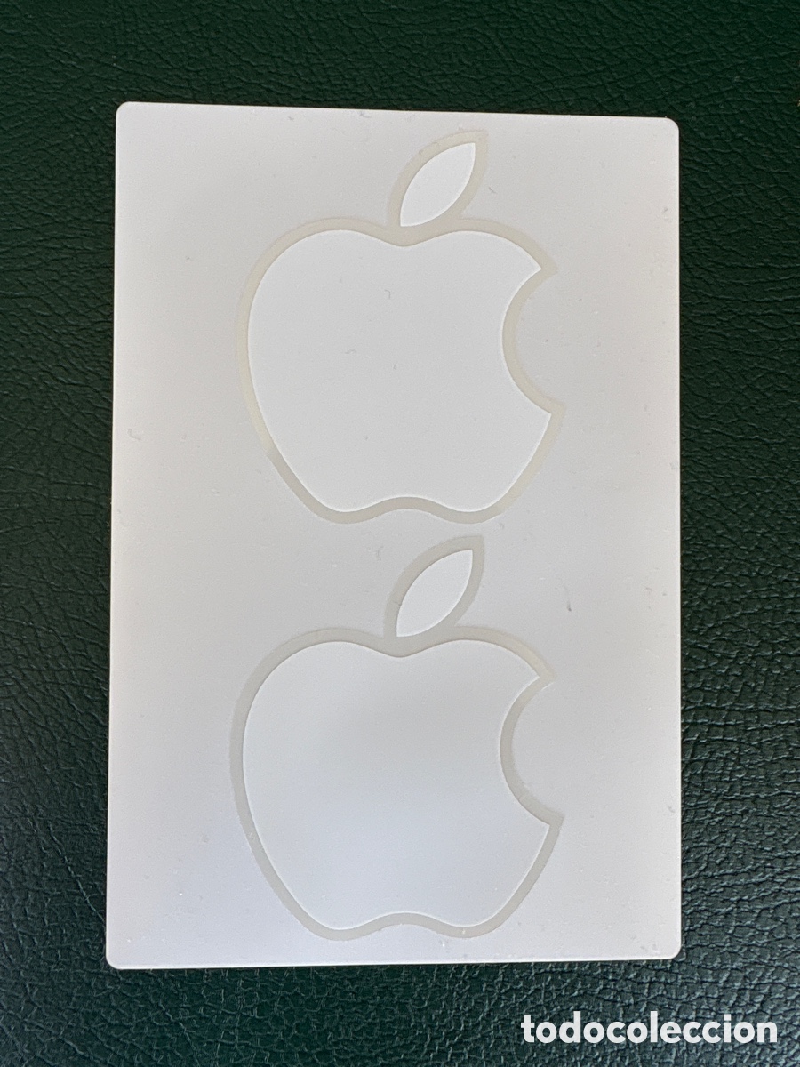 Pegatinas de colecci&oacute;n: PEGATINA ORIGINAL APPLE. DOS MANZANAS. LOGOTIPO Apple. Iphone Ipad. ASM