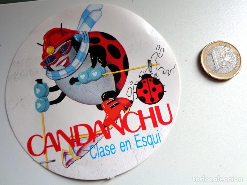 Pegatinas de colecci&oacute;n: PEGATINA ANTIGUA ESTACION DE ESQU&Iacute; CANDANCH&Uacute; PIRINEO ARAGON&Eacute;S. CLASE DE ESQUI. SKY