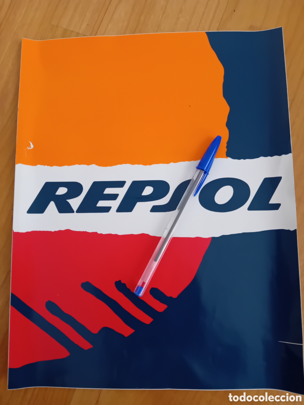 Pegatinas de colecci&oacute;n: PEGATINA GRAN FORMATO REPSOL. A&Ntilde;OS 90