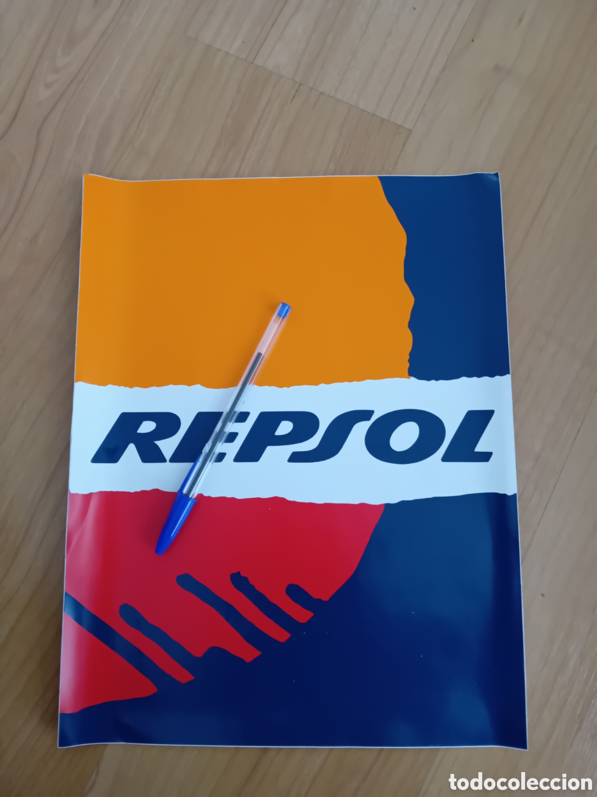Pegatinas de colecci&oacute;n: PEGATINA GRAN FORMATO REPSOL. A&Ntilde;OS 90