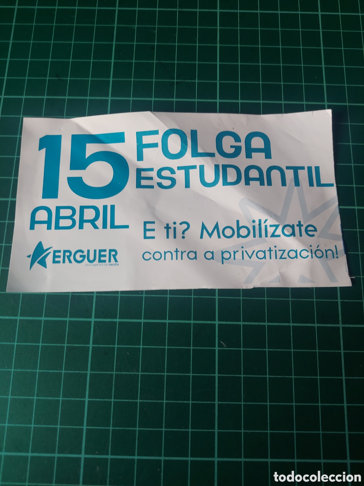 Pegatinas de colecci&oacute;n: Etiqueta 15 foliar estudiantil movilizate enguera contra privatizaci&oacute;n!