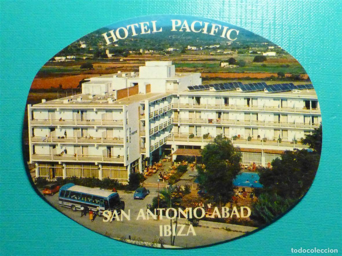 Pegatinas de colecci&oacute;n: Pegatina - Adhesivo Localidad - Hotel Pacific - San Antonio Abad - Ibiza - 11,5 x 9 cm. - Cofiba