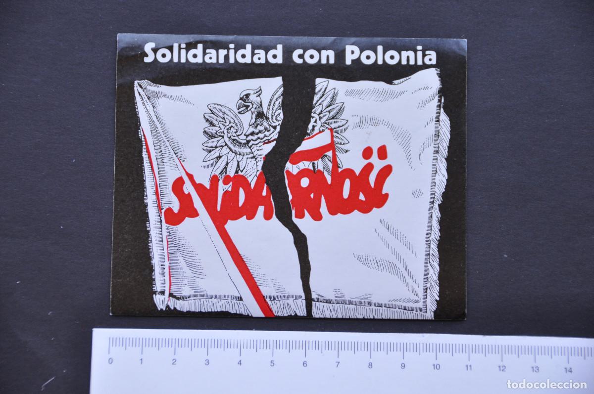 Pegatinas de colecci&oacute;n: PEGATINA POLITICA - SOLIDARIDAD CON POLONIA