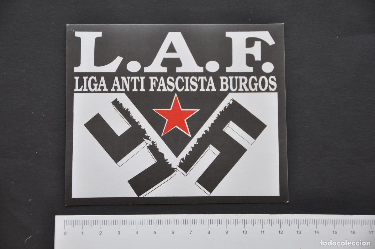 Pegatinas de colecci&oacute;n: PEGATINA POLITICA - L.A.F (LIGA ANTI FASCISTA BURGOS)