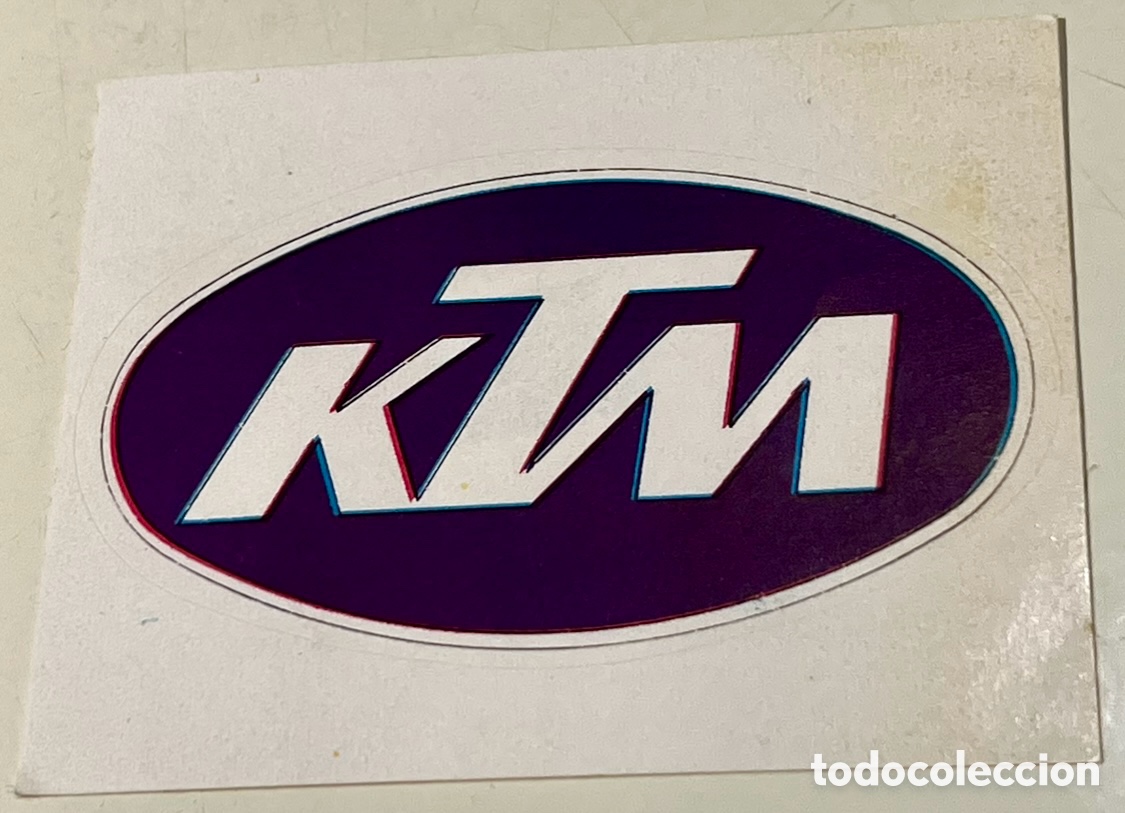Pegatinas de colecci&oacute;n: Pegatina. KTM. Motociclismo. A&ntilde;os 70.
