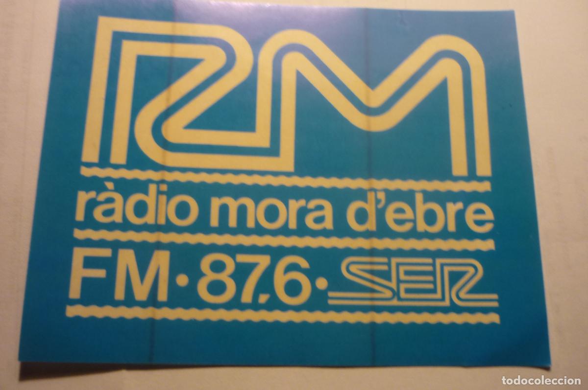 Pegatinas de colecci&oacute;n: pegatina radio mora d, ebre ser cm
