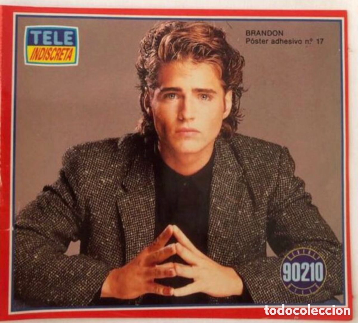 Pegatinas de colecci&oacute;n: Lote de 4 posters adhesivos serie Beverly Hills 90210
