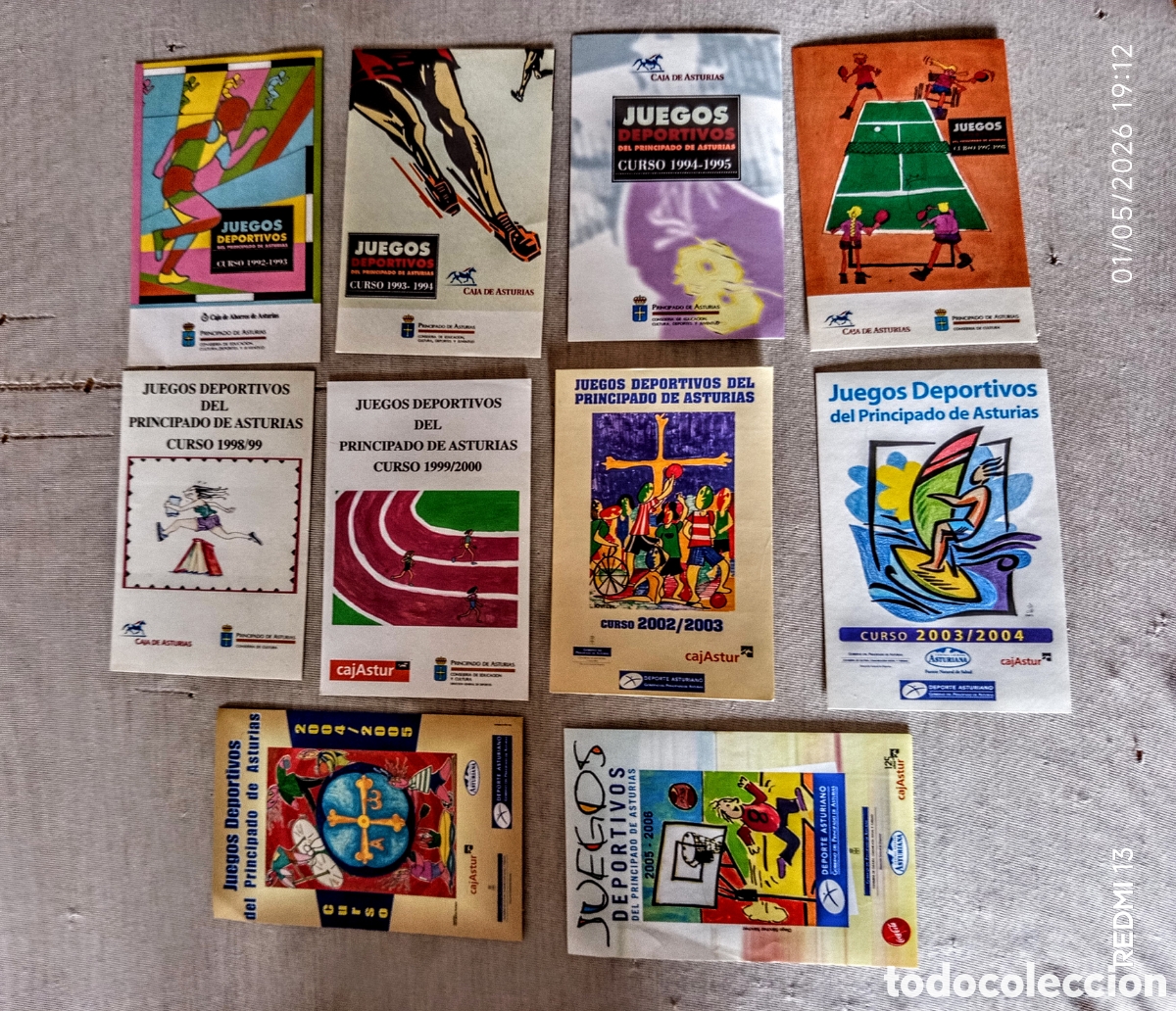 Pegatinas de colecci&oacute;n: Lote 10 pegatinas Juegos Deportivos del Principado de Asturias