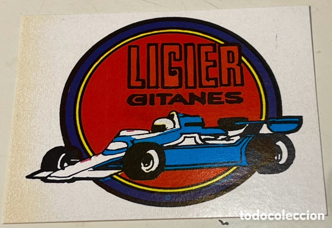 Pegatinas de colecci&oacute;n: Pegatina. Ligier Gitanes. A&ntilde;os 70.