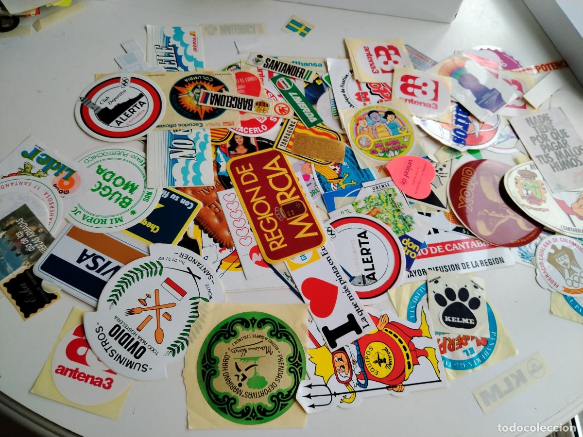 Pegatinas de colecci&oacute;n: Lote de pegatinas ochenteras