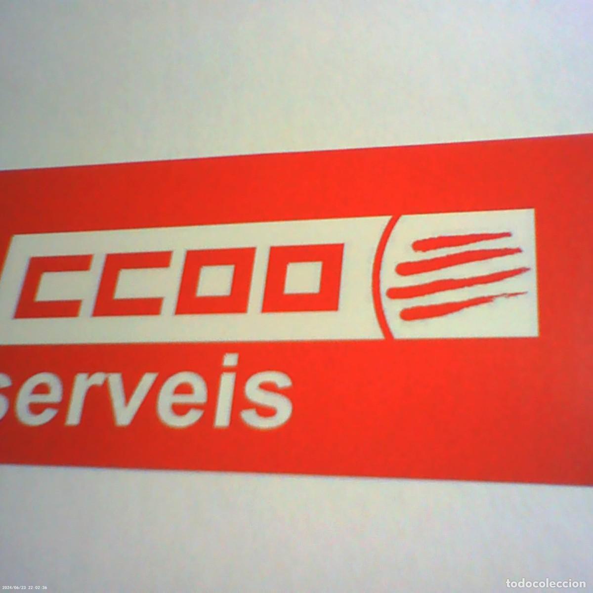 Pegatinas de colecci&oacute;n: pegatina adhesivo ccoo serveis 2026