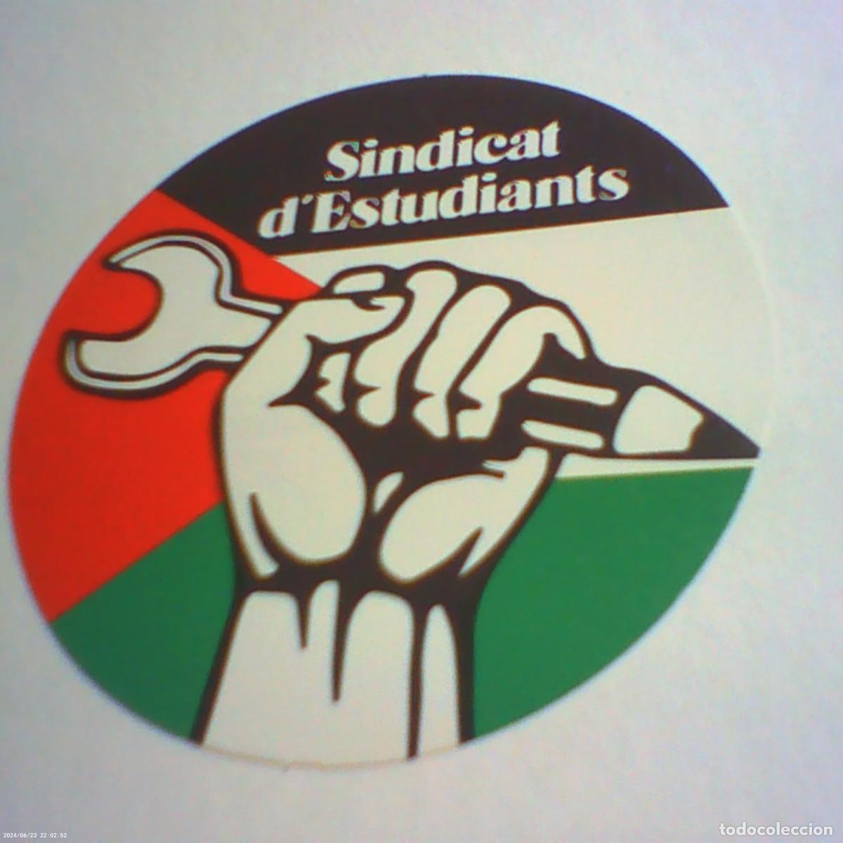 Pegatinas de colecci&oacute;n: pegatina adhesivo sindicat d'estudiants pro palestina 2026
