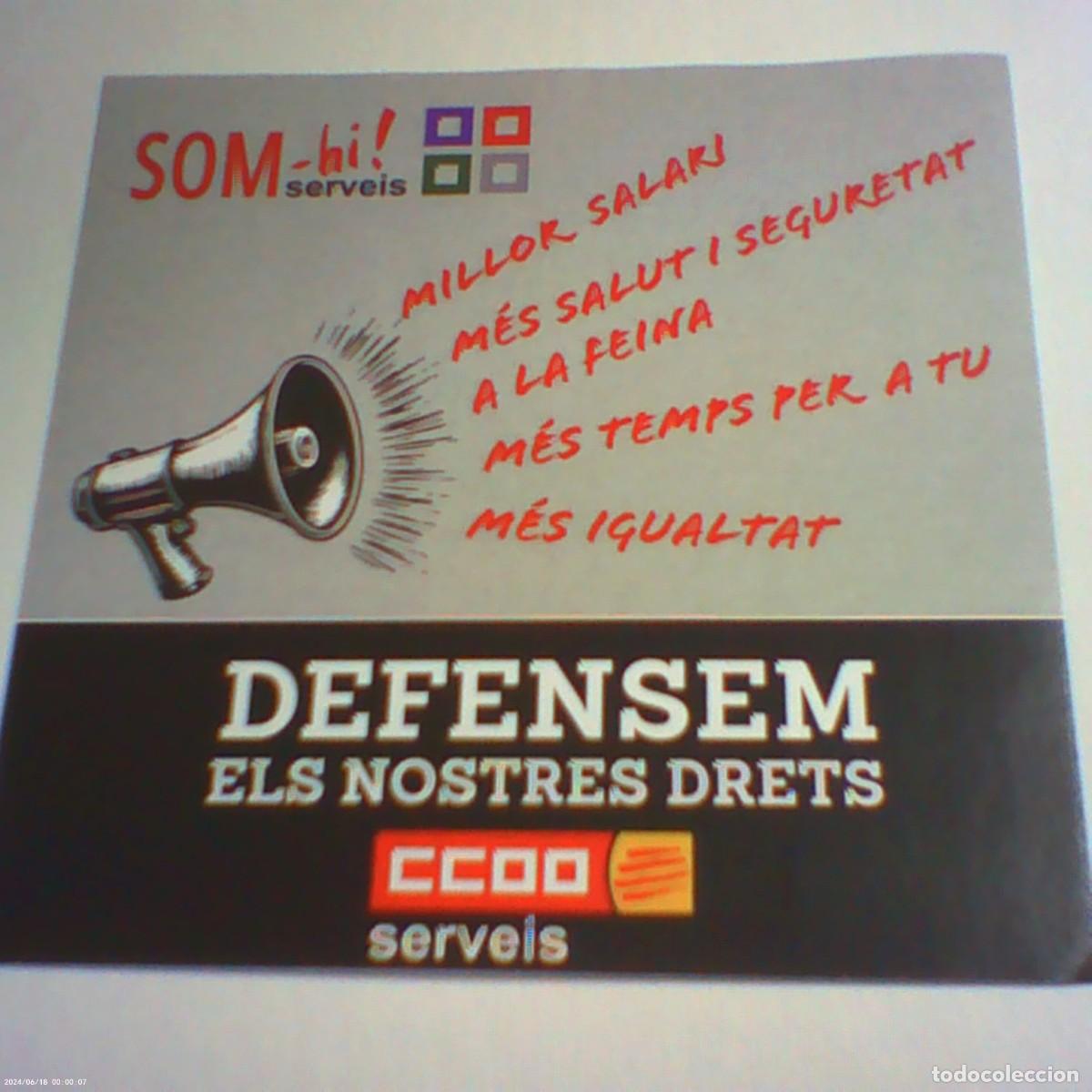 Pegatinas de colecci&oacute;n: pegatina adhesivo ccoo serveis 2026