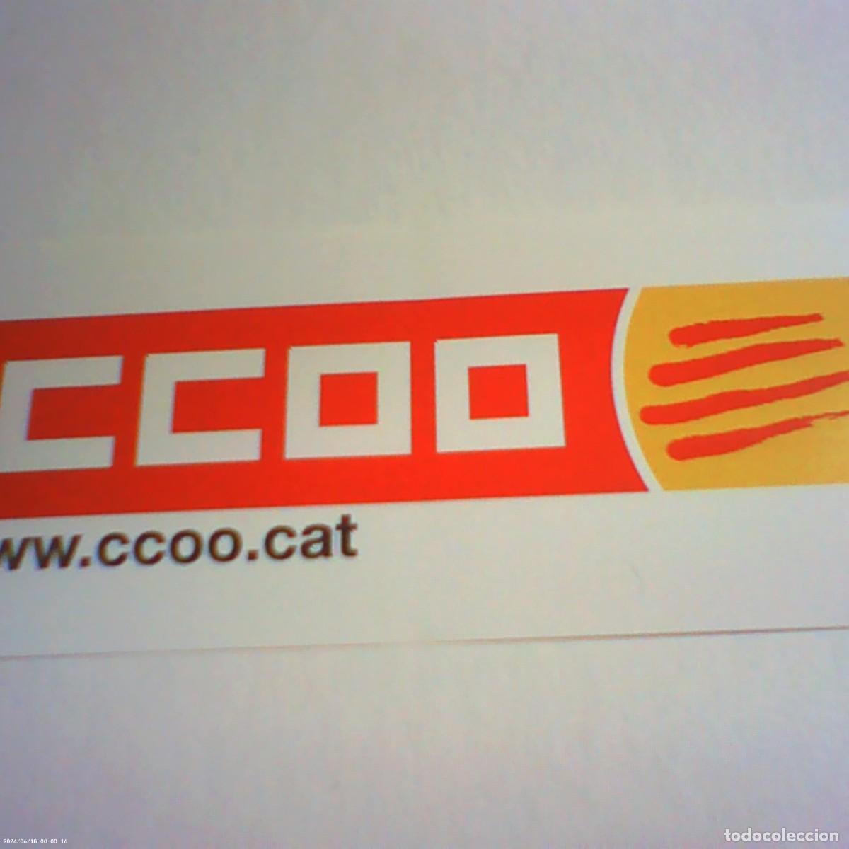 Pegatinas de colecci&oacute;n: pegatina adhesivo ccoo catalunya 2026
