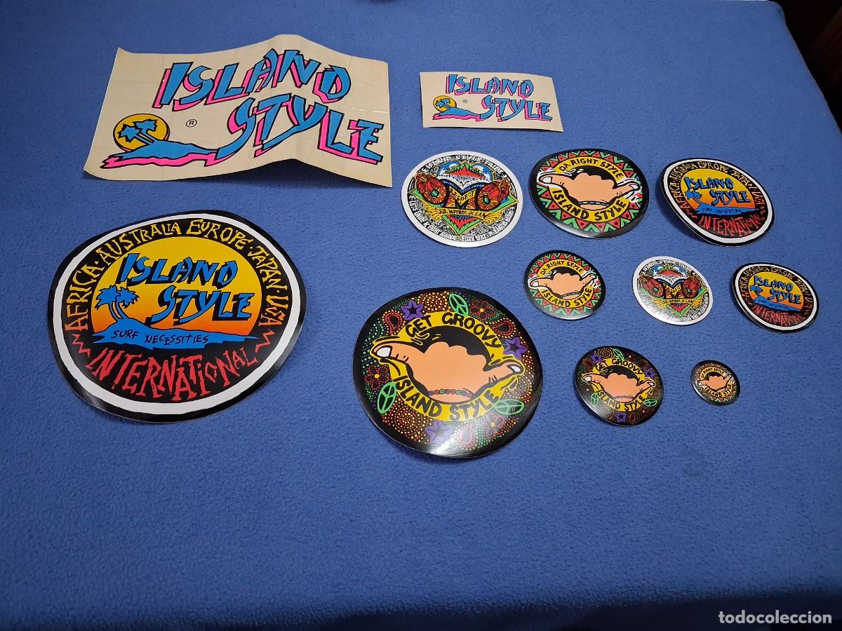 Pegatinas de colecci&oacute;n: LOTE PEGATINAS SURF ISLAND STYLE NUEVAS A&Ntilde;OS 90