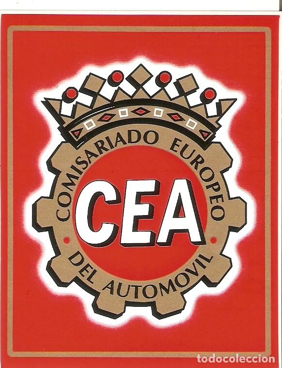 Pegatinas de colecci&oacute;n: PEGATINA CEA - COMISARIADO EUROPEO DEL AUTOMOVIL