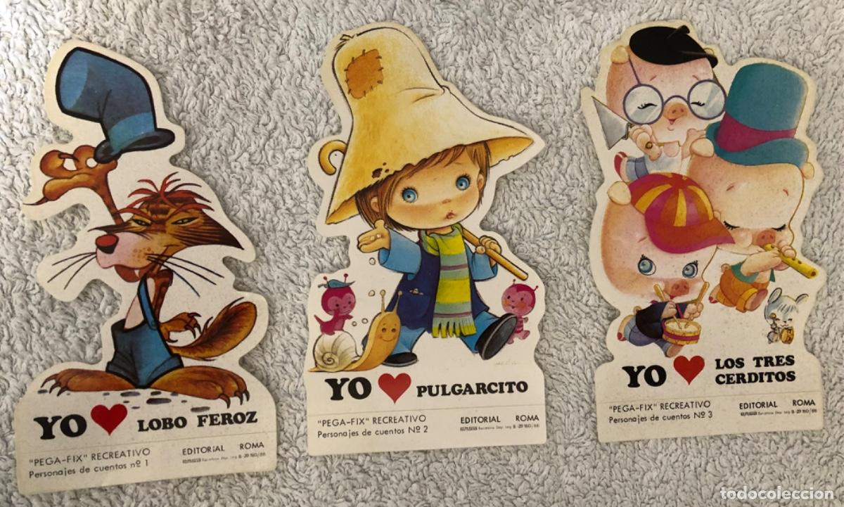 Pegatinas de colecci&oacute;n: Pegatinas personajes de cuentos 1 al 30 completa 1986