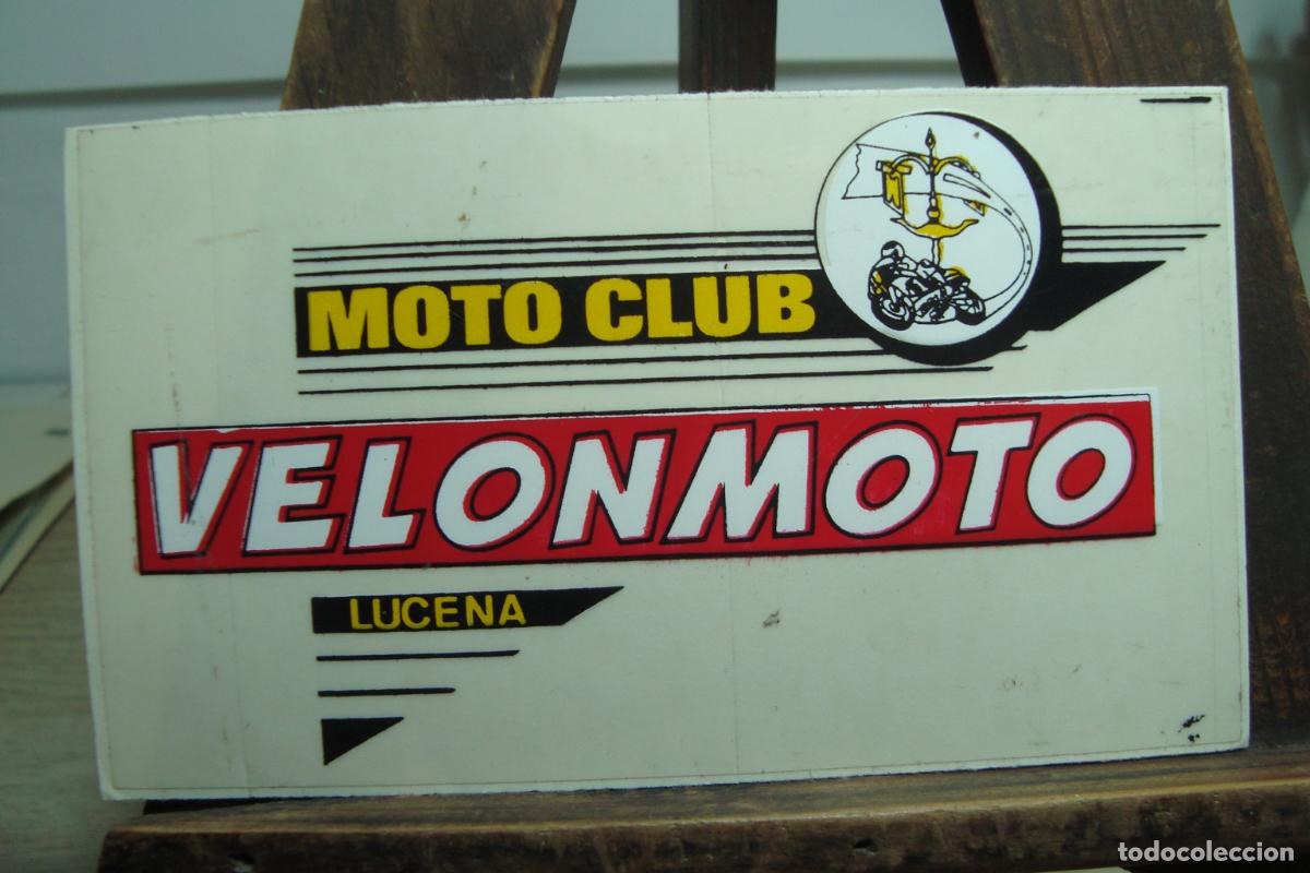 Pegatinas de colecci&oacute;n: ANTIGUA PEGATINA VELONMOTO MOTO CLUB LUCENA CORDOBA.