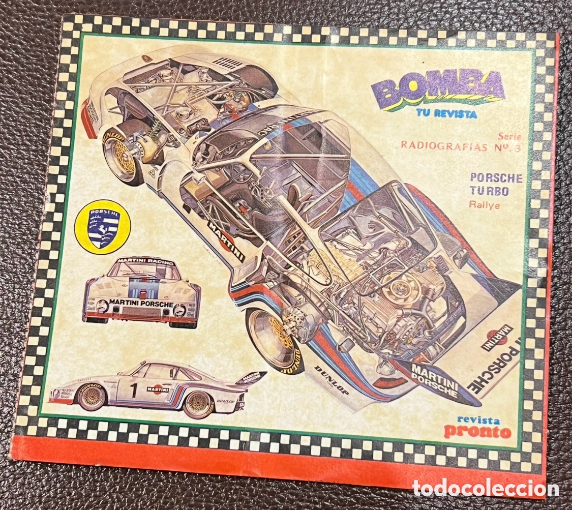 Pegatinas de colecci&oacute;n: Pegatina. Porche Turbo. Revista PRONTO. A&ntilde;os 70.