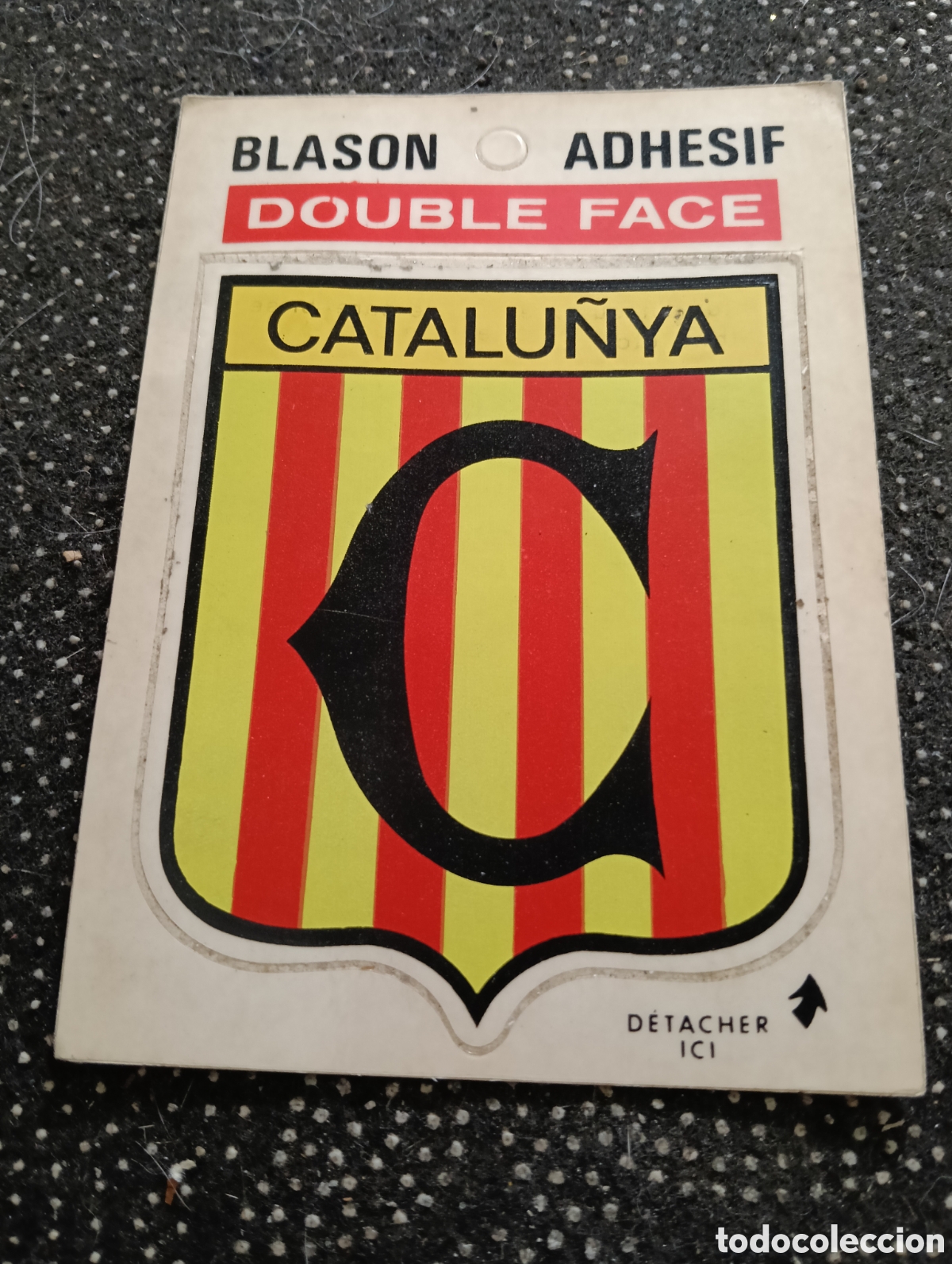 Pegatinas de colecci&oacute;n: Blaso o pegatina de CATALUNYA 1980 nueva sin estrenar. Mide 11 x 8 cm