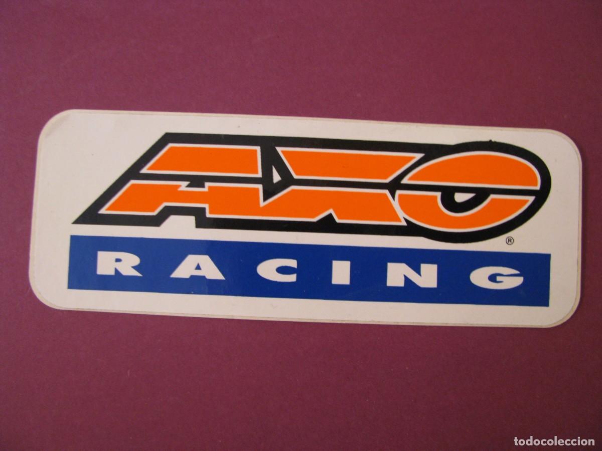Pegatinas de colecci&oacute;n: PEGATINA AXO RACING. 12X4,5 CM
