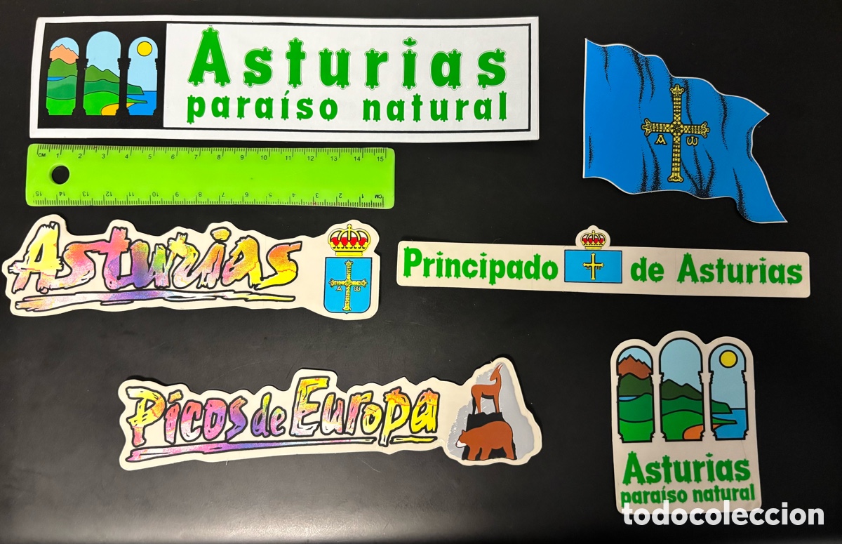 Pegatinas de colecci&oacute;n: Lote de pegatinas Asturias-Picos de Europa