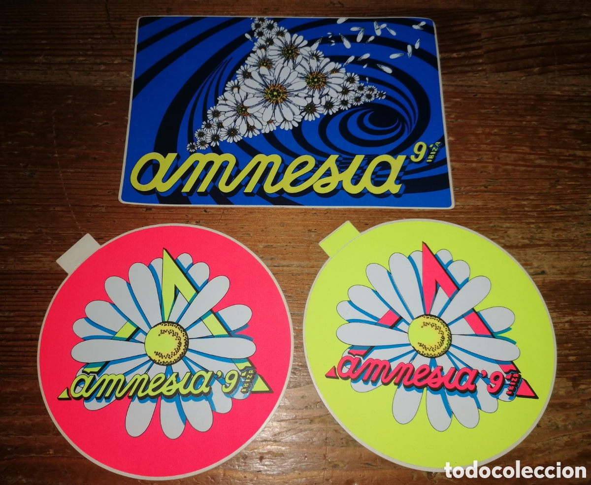 Pegatinas de colecci&oacute;n: Antiguas pegatinas discoteca AMNESIA IBIZA 1991