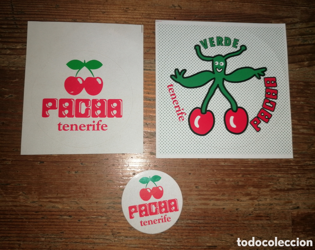 Pegatinas de colecci&oacute;n: Lote de pegatinas discoteca PACHA Tenerife