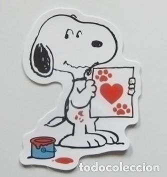 Pegatinas de colecci&oacute;n: PEGATINA DE SNOOPY CON DIBUJO DE CORAZ&Oacute;N - PERSONAJE DE C&Oacute;MIC - PERRO - ESNUPI SNOPY