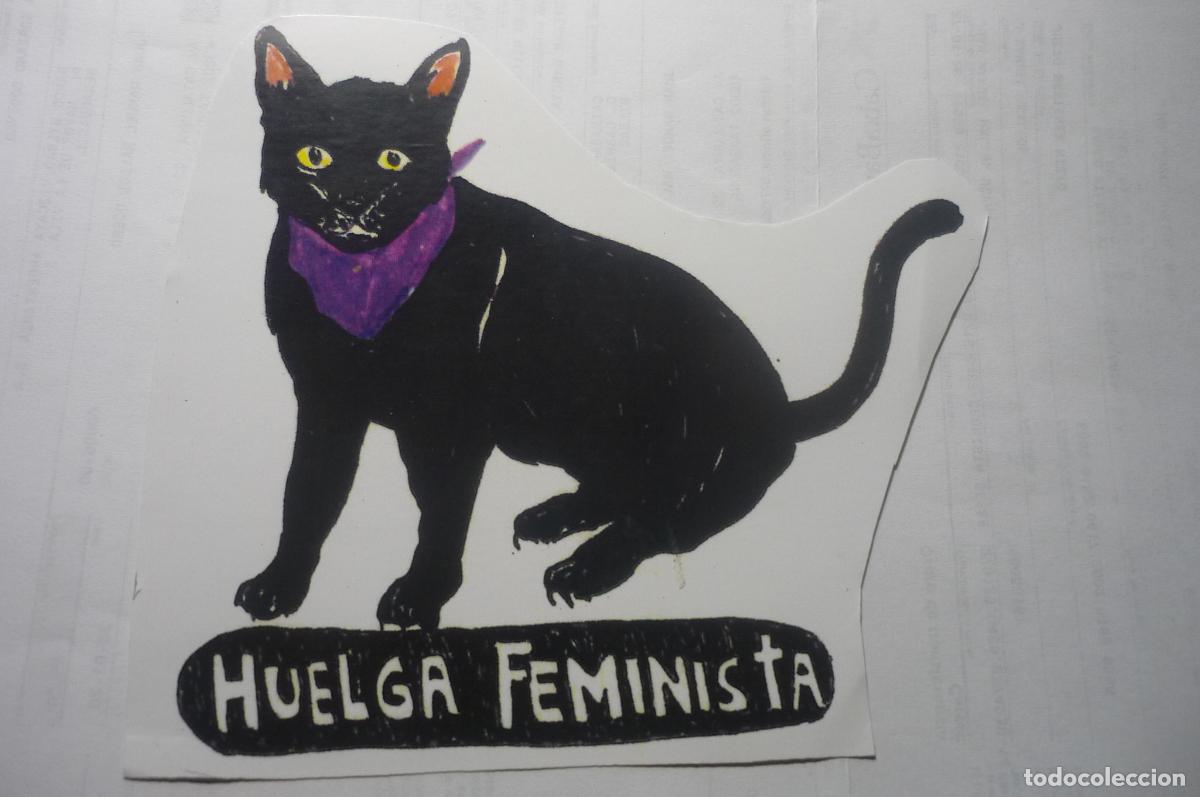 Pegatinas de colecci&oacute;n: pegatina politica grande huelga feminista