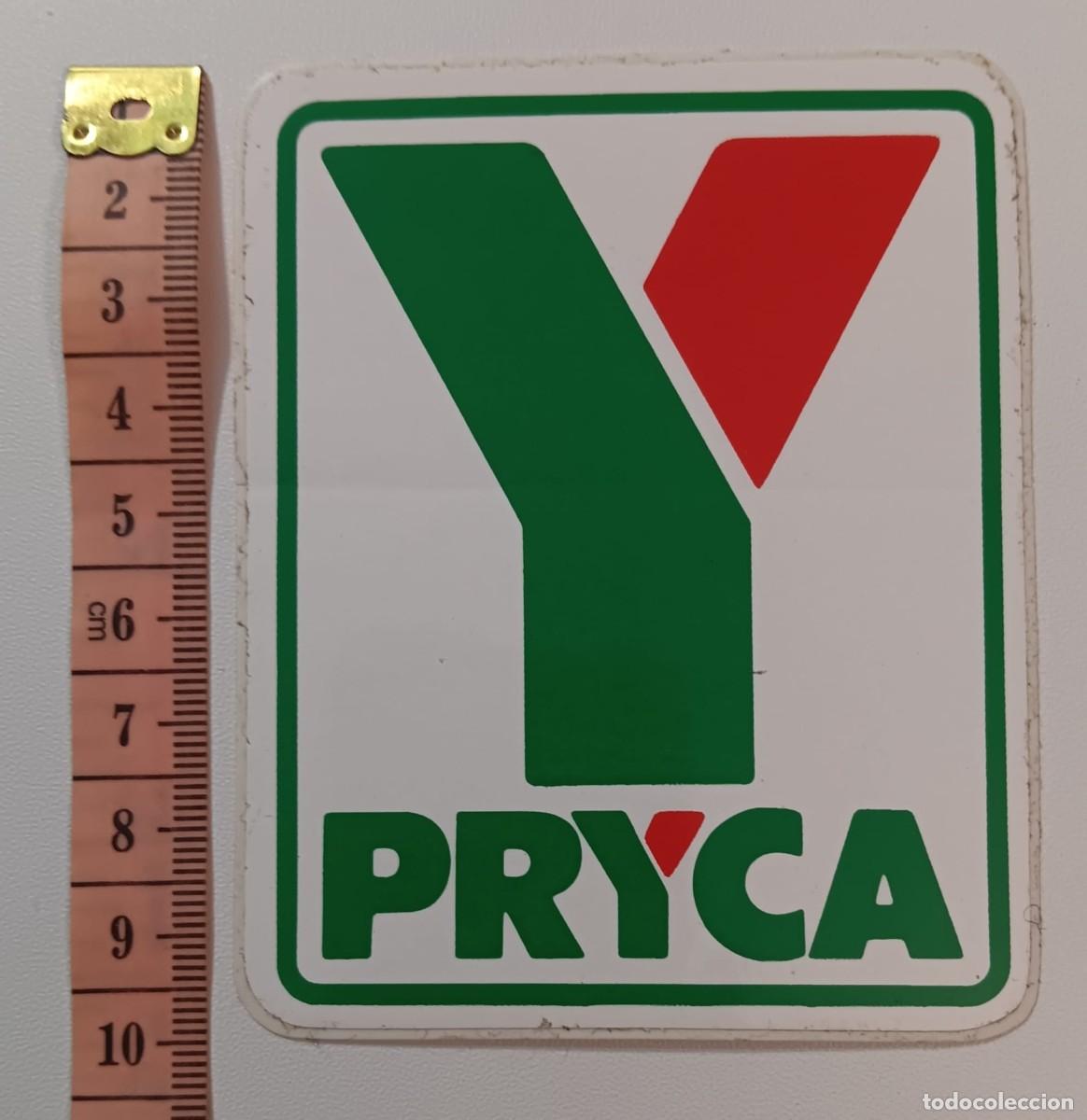 Pegatinas de colecci&oacute;n: ANTIGUA PEGATINA ADHESIVO PUBLICIDAD PRYCA A&Ntilde;OS 80 NUNCA PEGADA