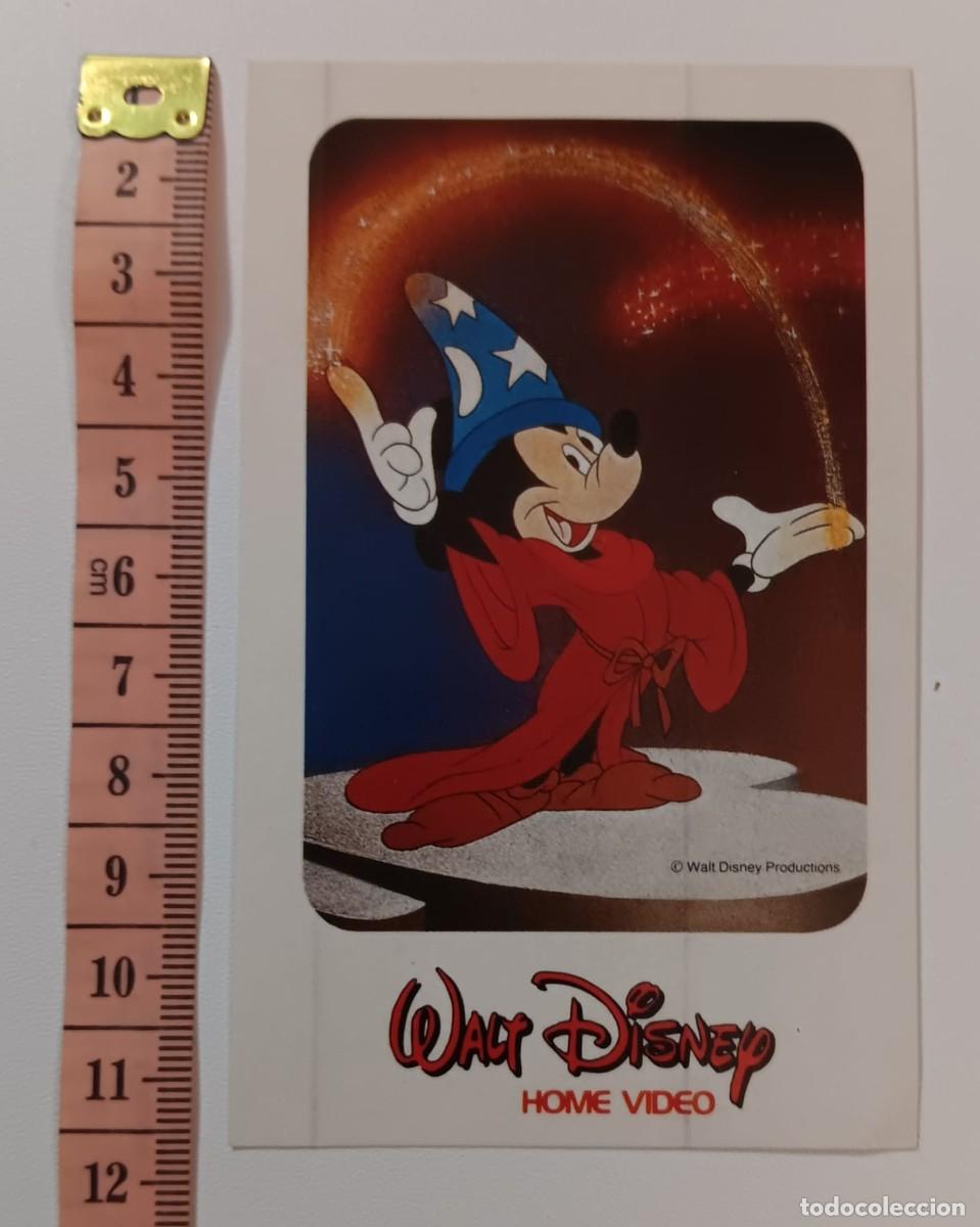 Pegatinas de colecci&oacute;n: ANTIGUA PEGATINA ADHESIVO PUBLICIDAD VIDEOCLUB DISNEY FANTASIA A&Ntilde;OS 80 NUNCA PEGADA