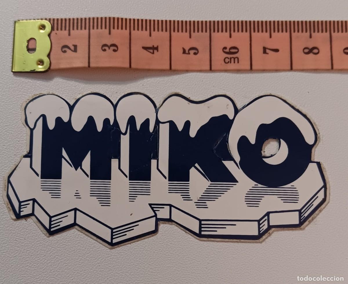 Pegatinas de colecci&oacute;n: ANTIGUA PEGATINA ADHESIVO PUBLICIDAD HELADOS MIKO A&Ntilde;OS 80 NUNCA PEGADA