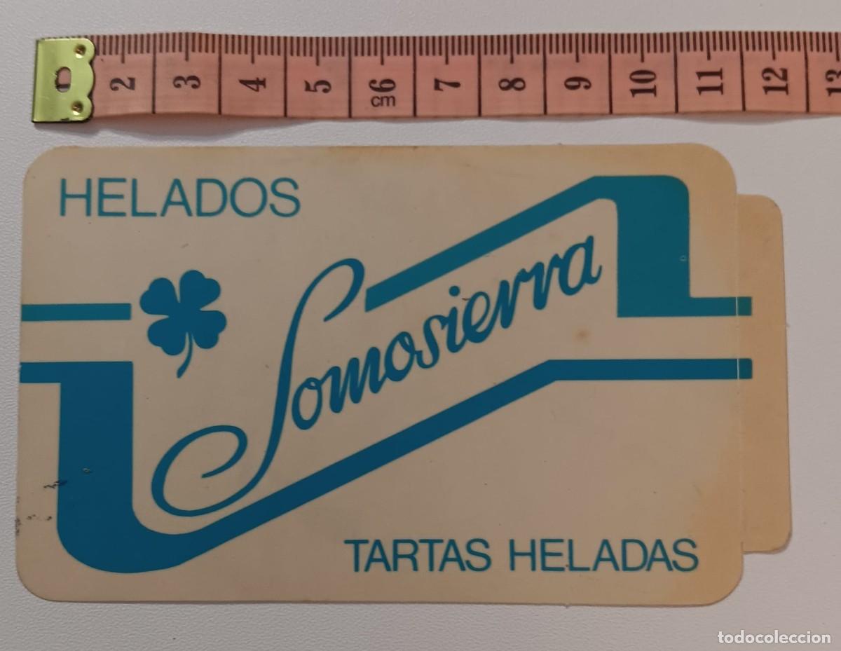 Pegatinas de colecci&oacute;n: ANTIGUA PEGATINA ADHESIVO PUBLICIDAD HELADOS SOMOSIERRA A&Ntilde;OS 80 NUNCA PEGADA