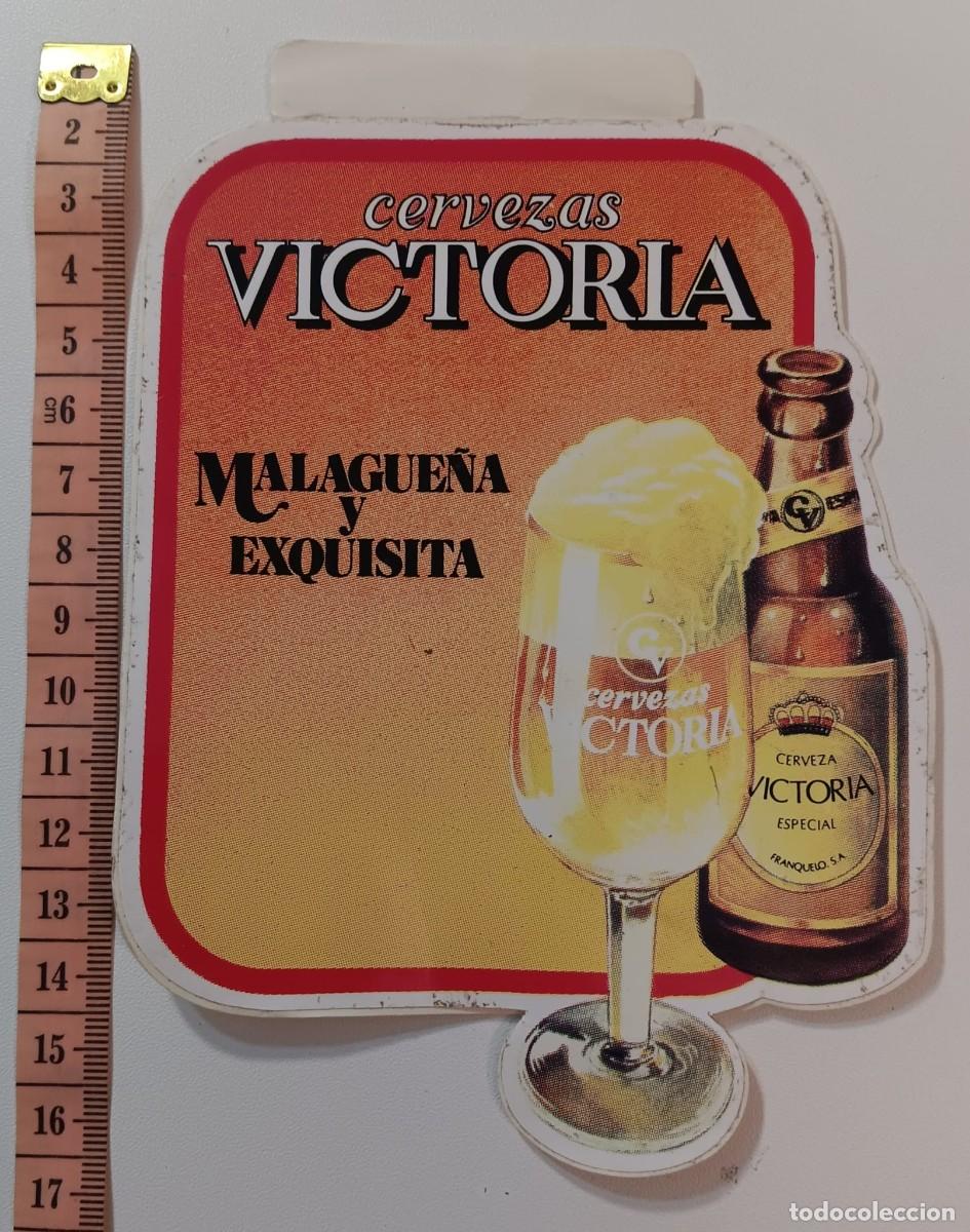 Pegatinas de colecci&oacute;n: ANTIGUA PEGATINA ADHESIVO PUBLICIDAD CERVEZA VICTORIA A&Ntilde;OS 80 NUNCA PEGADA