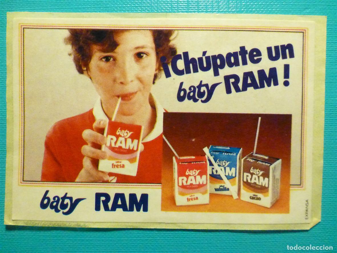Pegatinas de colecci&oacute;n: ✔ Pegatina Adhesiva Tiendas Alimentaci&oacute;n A&ntilde;os 80&acute;s - Batidos Ram - Chupat&eacute; un Baty - 9 x 6 cm