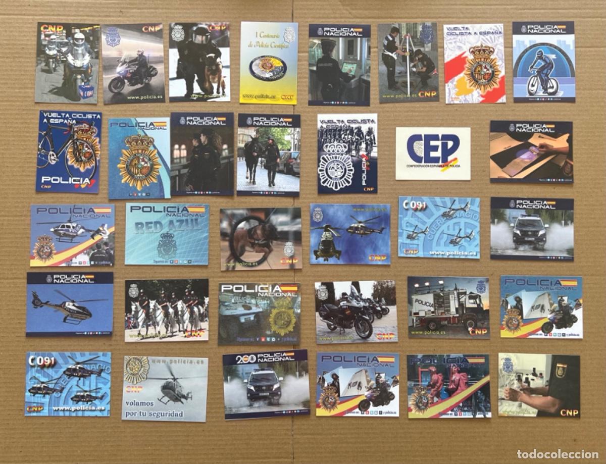 Pegatinas de colecci&oacute;n: Lote de 33 pegatinas de polic&iacute;a nacional