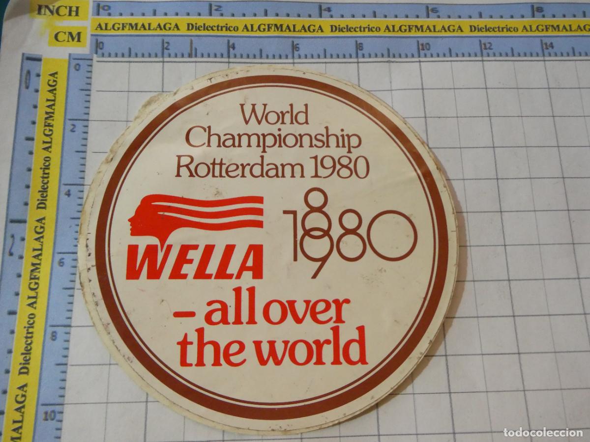 Pegatinas de colecci&oacute;n: PEGATINA DE TENIS. WORLD CHAMPIONSHIP ROTTERDAM 1980 WELLA. 20