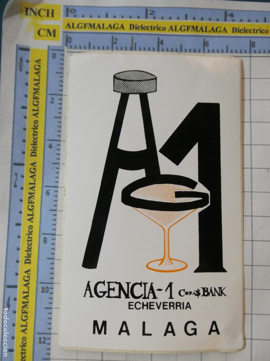 Pegatinas de colecci&oacute;n: PEGATINA DE DISCOTECAS PUBS CLUBS DISCO. AGENCIA A1 M&Aacute;LAGA. 24