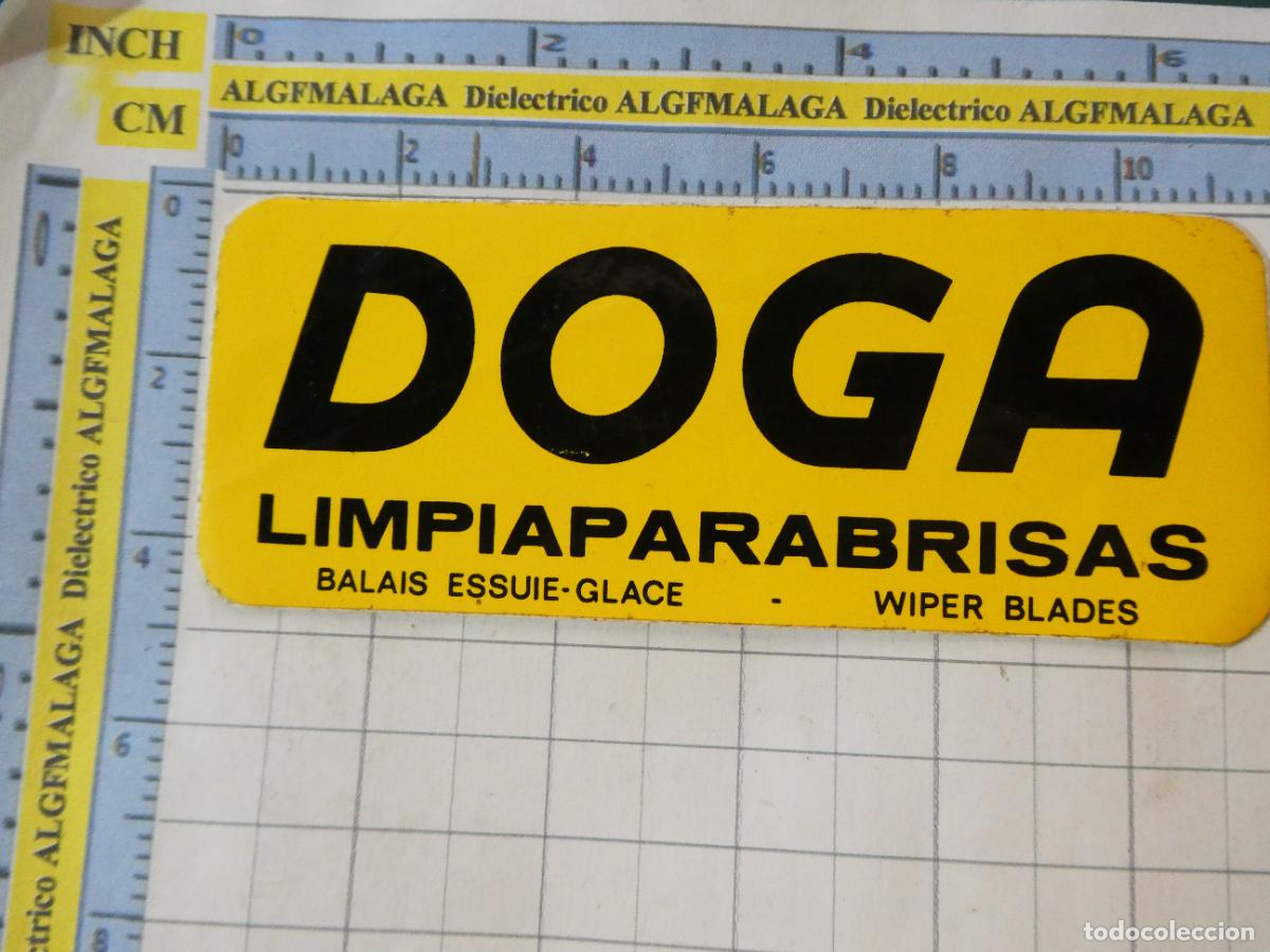 Pegatinas de colecci&oacute;n: PEGATINA DE COCHES MOTOS. DOGA LIMPIAPARABRISAS. 25