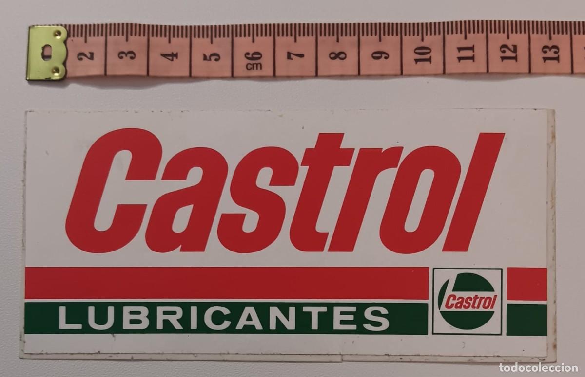 Pegatinas de colecci&oacute;n: ANTIGUA PEGATINA ADHESIVO PUBLICIDAD MOTOS MOTOR COCHES LUBRICANTES CASTROL A&Ntilde;OS 80 NUNCA PEGADA