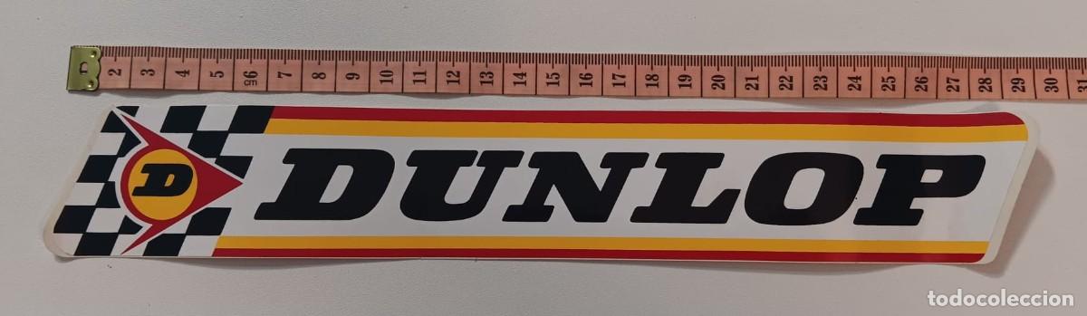 Pegatinas de colecci&oacute;n: ANTIGUA PEGATINA ADHESIVO PUBLICIDAD MOTOS MOTOR COCHES DUNLOP A&Ntilde;OS 80 NUNCA PEGADA