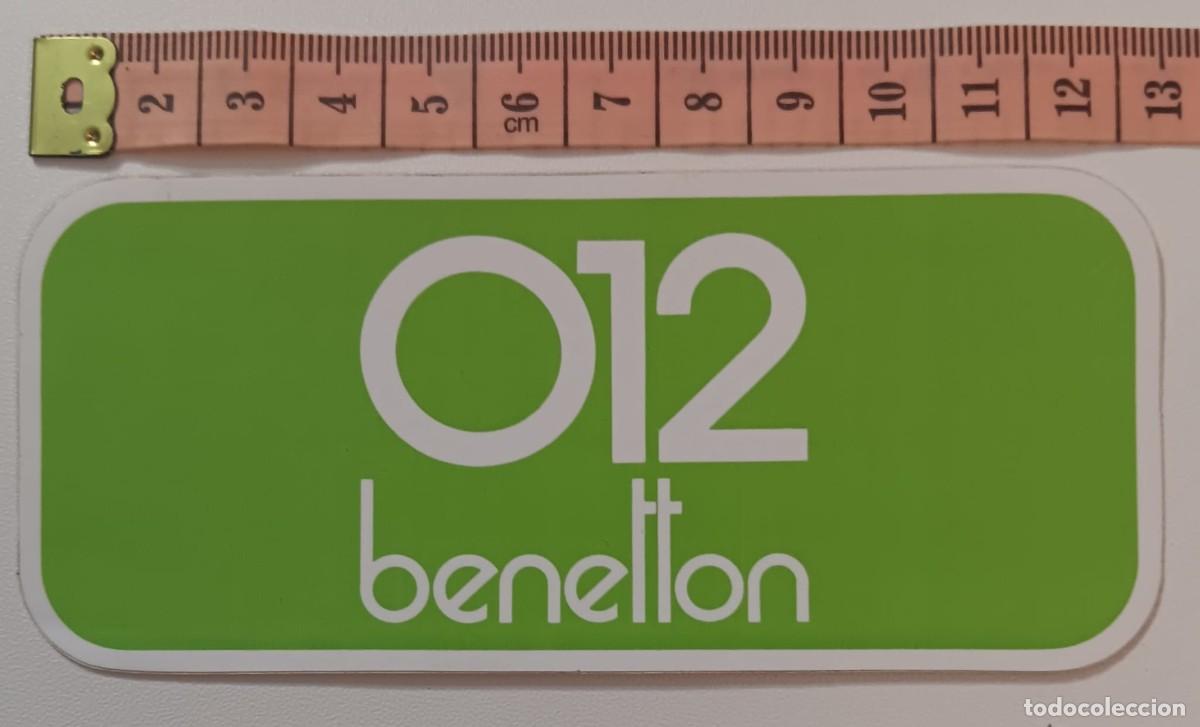 Pegatinas de colecci&oacute;n: ANTIGUA PEGATINA ADHESIVO PUBLICIDAD BENETTON A&Ntilde;OS 80 NUNCA PEGADA