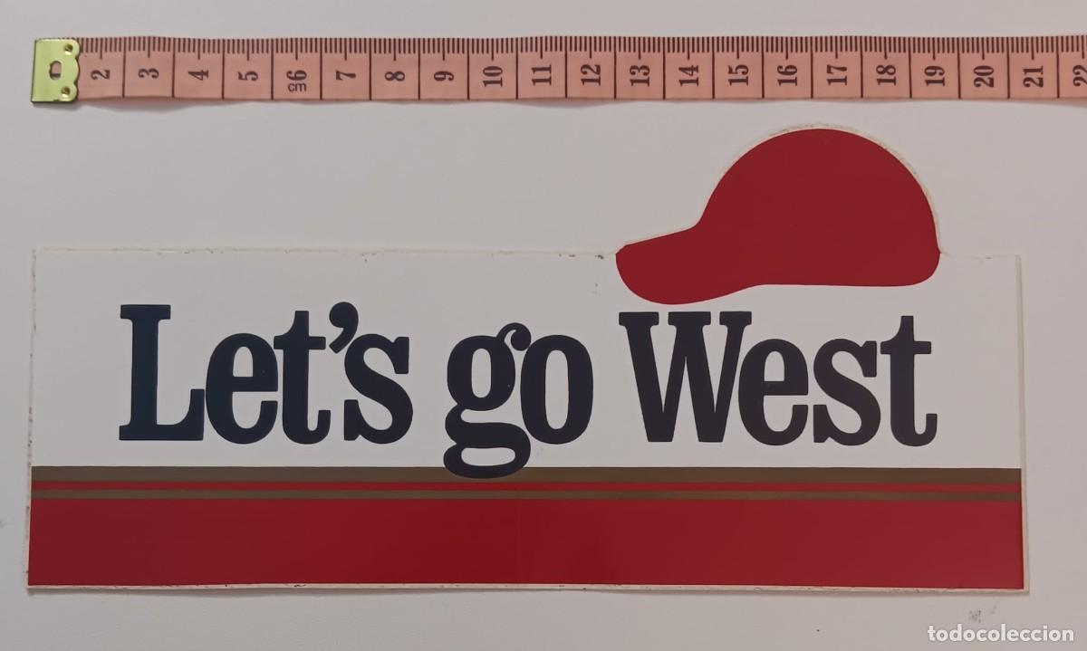 Pegatinas de colecci&oacute;n: ANTIGUA PEGATINA ADHESIVO PUBLICIDAD TABACO WEST A&Ntilde;OS 80 NUNCA PEGADA