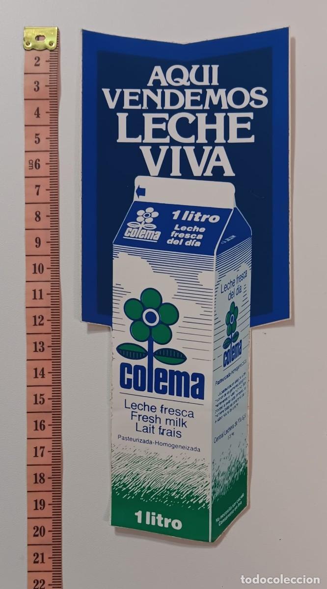 Pegatinas de colecci&oacute;n: ANTIGUA PEGATINA ADHESIVO PUBLICIDAD LECHE COLEMA A&Ntilde;OS 80 NUNCA PEGADA