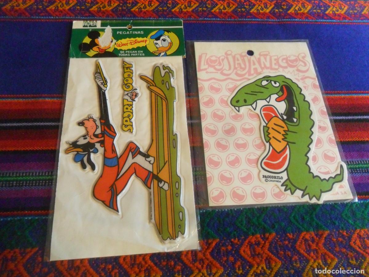 Pegatinas de colecci&oacute;n: EN BLISTER PEGATINAS WALT DISNEY SPORT GOOFY MUNDI PAPER Y LOS JAJA&Ntilde;ECOS PACODRILO CROPRIDA. 1983.